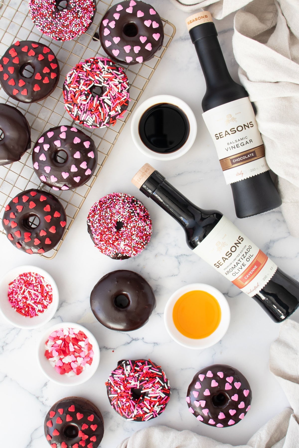 Sweet & Spicy Chocolate Donuts