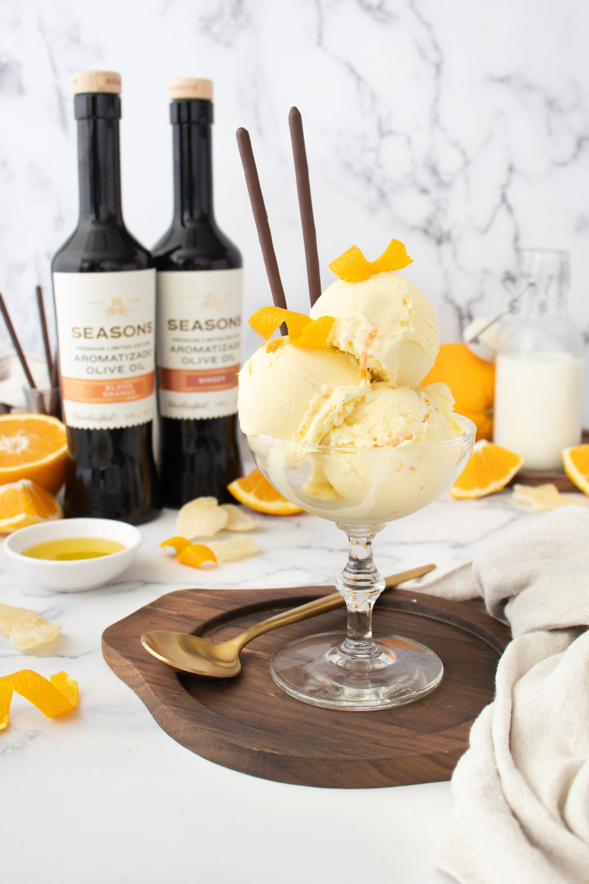 Ginger & Blood Orange Ice Cream