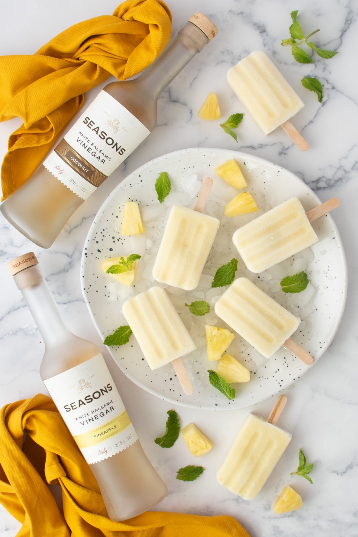 Piña Colada Popsicles